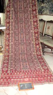 1of2 ANTIQUE FRENCH TAPESTRY or RUG PANEL DRAPE c1880  