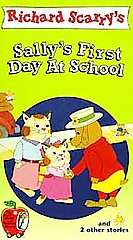 The Busy World of Richard Scarry   Sallys First Day at School VHS 