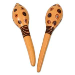    Mate gourd maracas, Latin Rhythm (pair) Musical Instruments