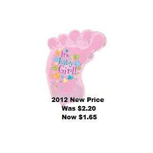  34 Its a Baby Girl Foot   Mylar Balloon Foil: Health 