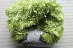 1sk Ice Ephesus 3/4 wide ribbon yarn Yellowy Green  