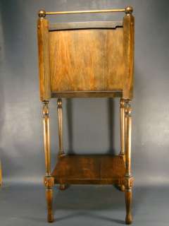 Vintage CIGAR HUMIDOR Old PIPE Table SMOKING STAND  