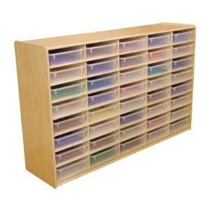  Storage Unit with 3 40 Letter Trays Tray Option: Clear 