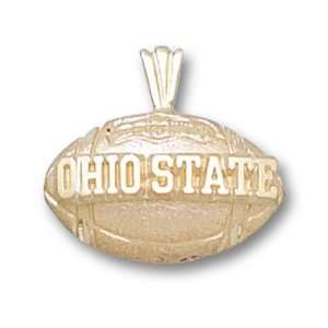   State University Ohio State Football Pendant (Gold Plated): Sports