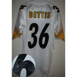  Signed Jerome Bettis Uniform   Reebok White Sports 