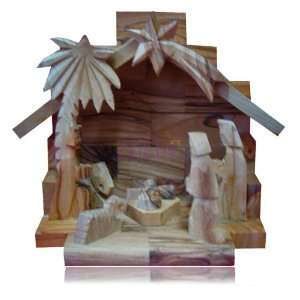  12cm Olive Wood Nativity Scene 
