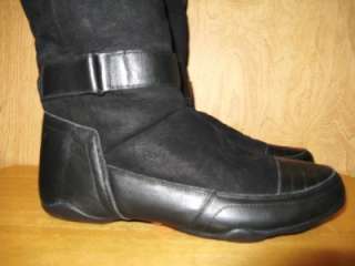 New $189 DKNY DONNA KARAN Womens MAREINA Sheepskin Leather Boots 8.5 