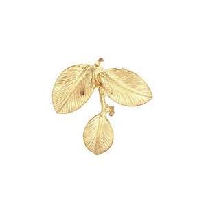   Gold (plated) Camellia Leaves 27x24mm Charms Arts, Crafts & Sewing