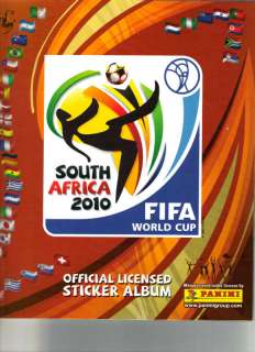 South Africa 2010 FIFA World Cup Panini Empty Album New  