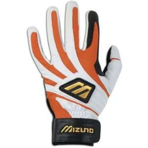 Mizuno Vintage Pro Batting Glove ( sz. L, Orange/White ):  