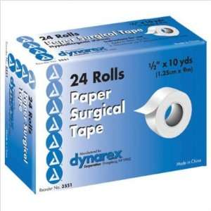  Dynarex A510 Surgical Paper Tape Size: 2 W x 360 D 6/Box 