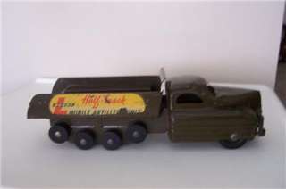 vintage metal BUDDY L half track mobile ARTILLERY UNIT ARMY TRUCK TOY 