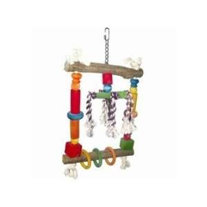  A&E Cage Natural Wood Swing with Rope   HB117 Pet 