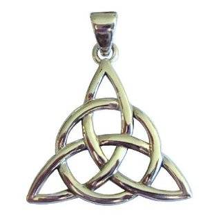 Sterling Silver Triquetra Pendant Wiccan Amulet Pagan Jewelry