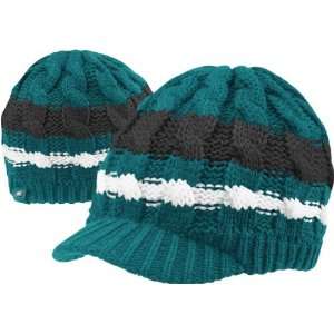    Philadelphia Eagles Womens Cable Visor Knit Hat