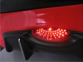 PEUGEOT 206 206cc BLACK/CLEAR/RED REAR BUMPER LED FOG LAMP FOG LIGHT 