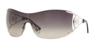 NEW AUTH ★ VERSACE ★ VE 2086 1000/8G 10008G Silver Sunglasses 
