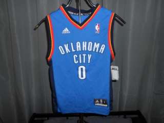   Russell Westbrook OKC Thunder YOUTH Small S Adidas Jersey XCD  