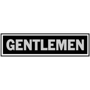  Gentlemen Sign, 2 x 8 Patio, Lawn & Garden