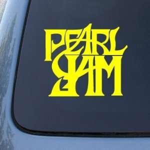 PEARL JAM   Vinyl Car Decal Sticker #A1629  Vinyl Color: Yellow