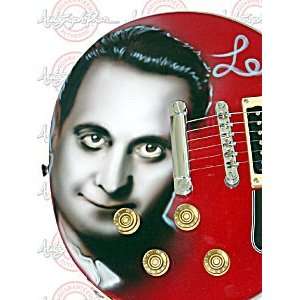  LES PAUL Signed Autographed Rare AIRBRUSH Guitar PROOF 
