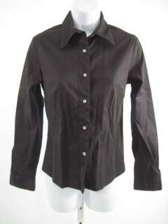MIGUEL IBARS Brown Button Down Shirt Top Sz S  
