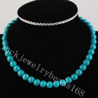 10mm Turquoise Beads Necklace 16 FG2765  