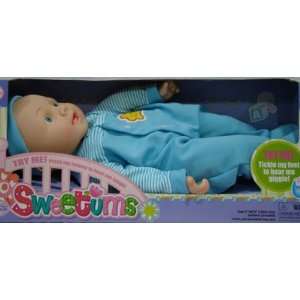  Sweetums 17.5 Giggles Blue Baby Doll: Toys & Games