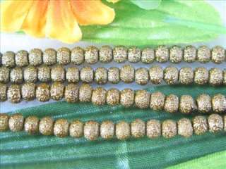 120 x Golden Frosted Glass Pearl Craft Beads 4mm BDI36  