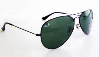   Aviator Sunglasses RB 3025 L 2823 58mm Black Green NEW & AUTHENTIC