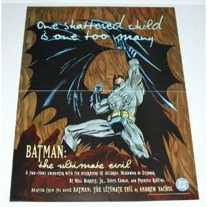  1995 DC Comics The Ultimate Evil Batman 22 by 17 Comic Shop Window 
