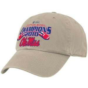 Mississippi Rebels Khaki 2010 Cotton Bowl Champions Adjustable Hat 
