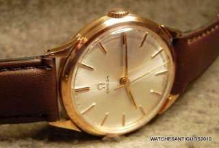   MENS 18K SOLID GOLD WIND UP cal. 285 CENTRAL SECOND PERFECT  