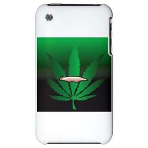    iPhone 3G Hard Case Marijuana Joint and Leaf 