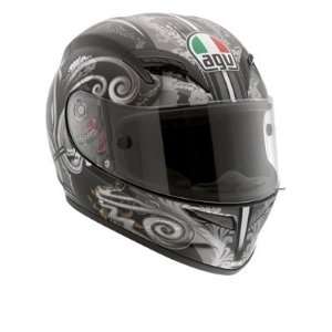 AGV Grid Stigma Black/Gunmetal Full face Motorcycle Helmet size Medium 