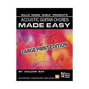 Acoustic Guitar Chords Made Easy, Large Print Edition