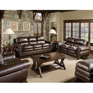  Soflex Leather 28017 Set Crestwood Furniture Sofa Set 