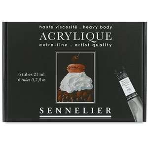  Sennelier Extra Fine Artist Acryliques   Travel Set, 21 ml 