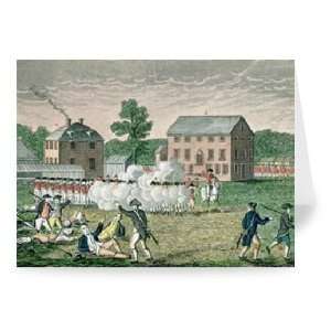 The Battle of Lexington, April 19th 1775,   Greeting Card (Pack of 2 