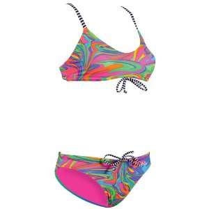 Dolfin Swimwear Uglies Workout 2 Piece Swimsuit SLICK S 