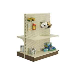 Metal Shelving Gondola Starter Aisle Units With Pegboard