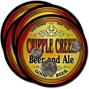 Cripple Creek , CO Beer & Ale Coasters   4pk