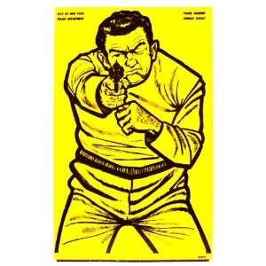  NYPD Police Academy Combat Target 14x22 Vintage Style 