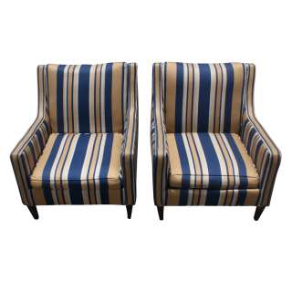   armchairs milo baughman style wood square legs 26 75 width x 31 75