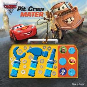   Cars 2 Pit Crew Mater   Toolbox Sound Book by 