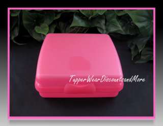   NEW PINK Sandwich Storage Keeper Lunch Box Rare FREE SHIPPING  