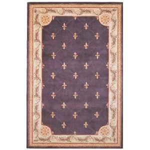  Jewel Fleur De Lis Grape 19 x 210 Area Rug Furniture 