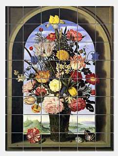 Vase of Flowers by Ambrosius Bosschaert   this beautiful mural is 