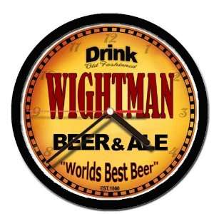  WIGHTMAN beer and ale cerveza wall clock: Everything Else