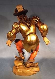 MOORISH MORRIS DANCER STATUE OBERAMMERGAU GERMAN HO5  